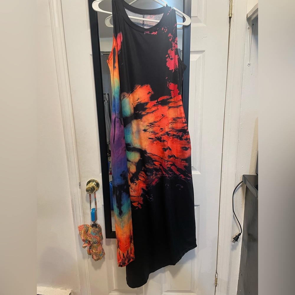 Tie dye maxi dresss!